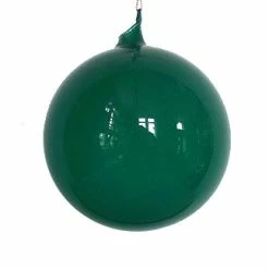 TheHolidayBarn.com Jim Marvin Emerald Green Bubblegum Glass Ornaments New!