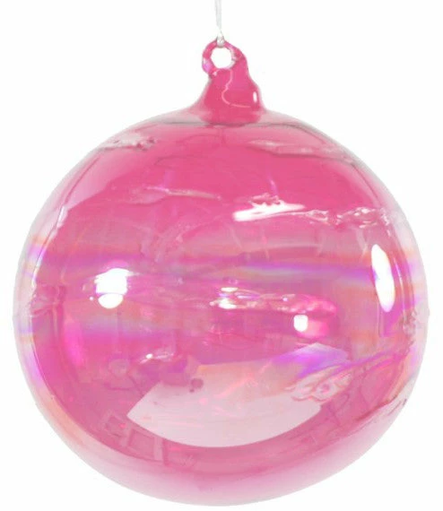 TheHolidayBarn.com Jim Marvin Ornaments Jim Marvin Iridescent Candy Rose Pink Art Glass Ball Ornaments 3 TheHolidayBarn.com Jim Marvin Ornaments Jim Marvin Iridescent Candy Rose Pink Art Glass Ball Ornaments