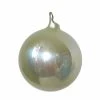 Winward Jim Marvin Linen Cream Pearl Glass Ball Ornaments