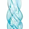 TheHolidayBarn.com Jim Marvin Ornaments Jim Marvin Twisted Glass Icicle Ornaments, Turquoise Blue