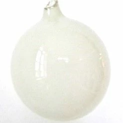 Winward Jim Marvin White Bubblegum Glass Ornaments