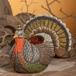 Bethany Lowe Johanna Parker Festive Turkey Container