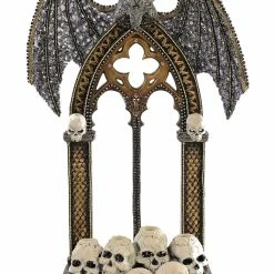 Katherine's Collection New! Medieval Skull & Dragon Candle Holder