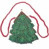New! Katherine's Collection Beaded Christmas Tree Purse