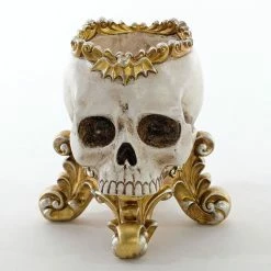 New! Katherine's Collection Skull Footed Bowl