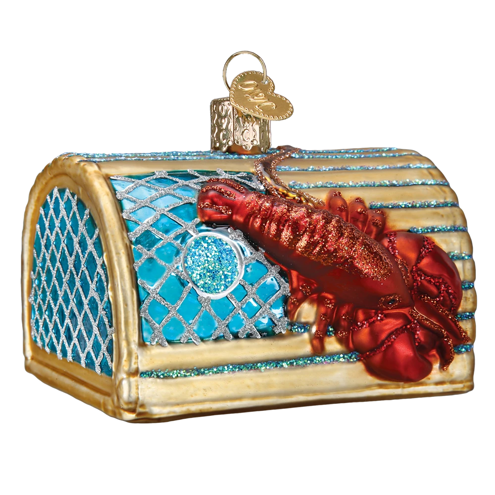 Old World Christmas Lobster Trap Ornament 3 Old World Christmas Lobster Trap Ornament