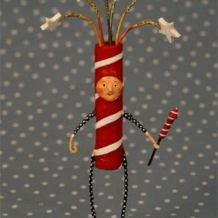 Sparky Firecracker Figurine - Lori Mitchell