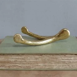 Creative Co-Op Lucky Gold Wishbone Christmas