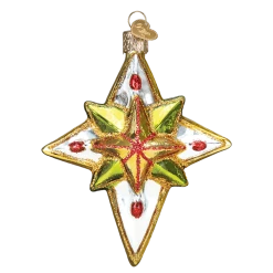 Old World Christmas Luminous Star Glass Ornament