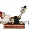 Mark Roberts Northpole Candy Cane Elf Stocking Holder 2 Mark Roberts Northpole Candy Cane Elf Stocking Holder