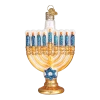 Old World Christmas Menorah Glass Ornament 1 Old World Christmas Menorah Glass Ornament