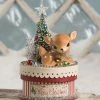 Bethany Lowe Merry & Bright Deer On Box New!