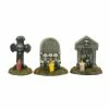 Department 56 Halloween Mini Tombstones With LED Lights