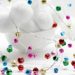 Winward Colorful Mini Jingle Bell Garland
