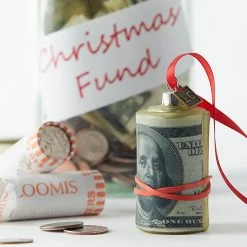 Raz Money Roll Ornament New!