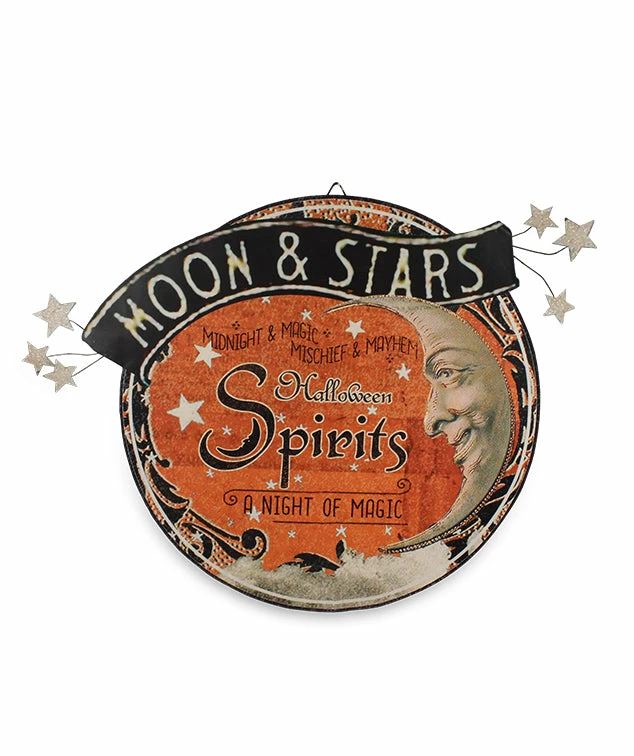 Bethany Lowe Magic Halloween Spirits Tin Sign 3 Bethany Lowe Magic Halloween Spirits Tin Sign
