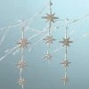 Bethany Lowe Moravian Star Dangle Ornaments - Platinum