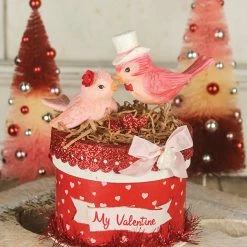 Bethany Lowe New! My Valentine Love Birds Box