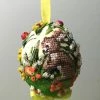TheHolidayBarn.com Needlepoint Bunny Egg Ornament, Yellow New! 2 TheHolidayBarn.com Needlepoint Bunny Egg Ornament, Yellow New!
