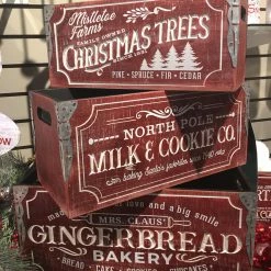 Gerson North Pole Engraved Wooden Boxes