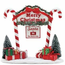 TheHolidayBarn.com North Pole Candy Cane Entrance New!
