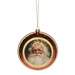 Midwest-CBK Old Fashioned Santa Disk Ornament