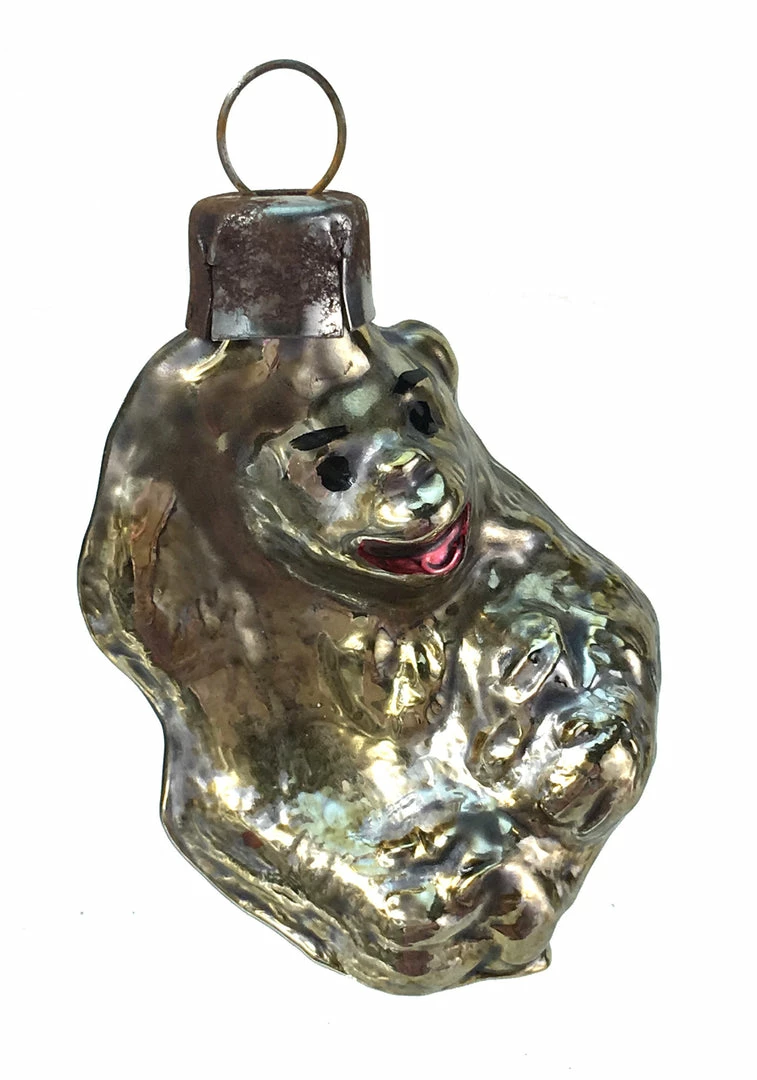 Nostalgie Christbaumschmuck Vintage Patina Glass Monkey Ornament 3 Nostalgie Christbaumschmuck Vintage Patina Glass Monkey Ornament