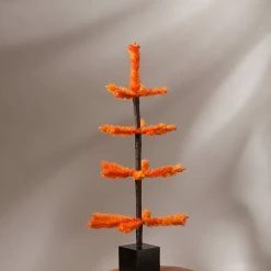 Bethany Lowe Orange Halloween Tabletop Tree, 19" New!