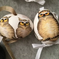 TheHolidayBarn.com Hoot 'N Harriet Egg Ornaments