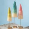 Bethany Lowe Pastel Ombre Bottle Brush Trees New!