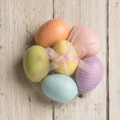 Bethany Lowe New! Pastel Rainbow Eggs, Large