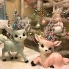 Bethany Lowe New! Pastel Reindeer With Trees