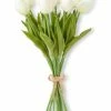 K&K Interiors New! Faux White Tulip Bunch 1 K&K Interiors New! Faux White Tulip Bunch