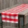 Ragon House Red & White Check Runner New!