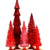 Cody Foster New! Red Candy Glass Trees, Large