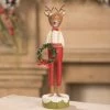 Bethany Lowe Reindeer Boy With Wreath New!