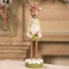 Bethany Lowe Reindeer With Holly Figurine