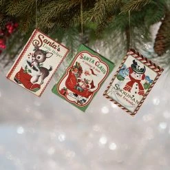 Bethany Lowe Retro Christmas Book Ornaments