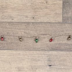 Ragon House Retro Christmas Light Bulb Garland, Mini