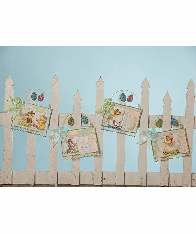 Bethany Lowe Retro Spring Post Card Ornaments 3 Bethany Lowe Retro Spring Post Card Ornaments