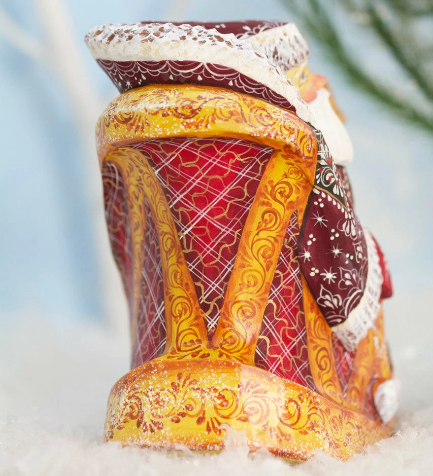 The Holiday Barn Christmas Santa In Rocking Chair, Hand Carved Wood 4 The Holiday Barn Christmas Santa In Rocking Chair, Hand Carved Wood