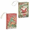Raz Retro Christmas Book Ornaments