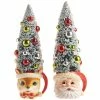 Raz Retro Santa And Reindeer Trees