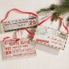 Raz Santa's Letter & Ticket Ornaments 1 Raz Santa's Letter & Ticket Ornaments
