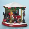 The Holiday Barn Santa's Train Station Music Box Christmas Music Boxes