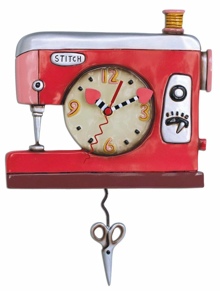 Allen Designs Sewing Machine Clock Clocks 3 Allen Designs Sewing Machine Clock Clocks