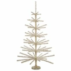 Raz New! Silver Tinsel Tree, 36"