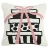 TheHolidayBarn.com Tiffany's Gifts Hooked Pillow Christmas