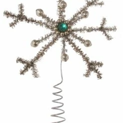 ShiShi Tinsel Snowflake Tree Topper New!