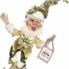 Mark Roberts Under The Mistletoe Elf - 18" New! 2 Mark Roberts Under The Mistletoe Elf - 18" New!